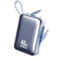 Εικόνα της Power Bank WK 20000mAh WP-50 USB-C/Lightning Built-In Cables 45W Blue
