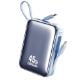 Εικόνα της Power Bank WK 20000mAh WP-50 USB-C/Lightning Built-In Cables 45W Blue