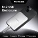 Εικόνα της Φορητή Θήκη M.2 SSD Ugreen D619 Magnetic USB-C White 55151