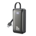 Εικόνα της Power Bank WK 10000mAh WP-61 USB-C/Lightning Built-In Cable 35W Black
