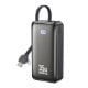 Εικόνα της Power Bank WK 10000mAh WP-61 USB-C/Lightning Built-In Cable 35W Black