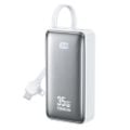 Εικόνα της Power Bank WK 10000mAh WP-61 USB-C/Lightning Built-In Cable 35W White