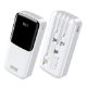 Εικόνα της Power Bank WK 20000mAh WP-66 USB-C/Lightning/Micro/USB Built-In Cables 22.5W White