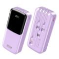 Εικόνα της Power Bank WK 20000mAh WP-66 USB-C/Lightning/Micro/USB Built-In Cables 22.5W Purple