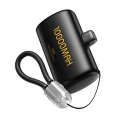 Εικόνα της Power Bank WK 10000mAh WP-113 με Καλώδιο USB-C/Lightning 22.5W Black