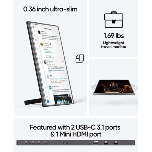 Εικόνα της Φορητή Οθόνη Arzopa Z1C 16.1" IPS Full HD Black
