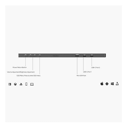 Εικόνα της Φορητή Οθόνη Arzopa Α1Μ 17.3" IPS Full HD Black