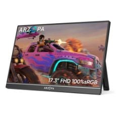 Εικόνα της Φορητή Οθόνη Arzopa Α1Μ 17.3" IPS Full HD Black