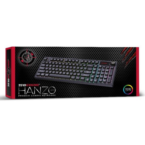 Εικόνα της Πληκτρολόγιο ZeroGround Hanzo v3.0 KB-3800G RGB Black
