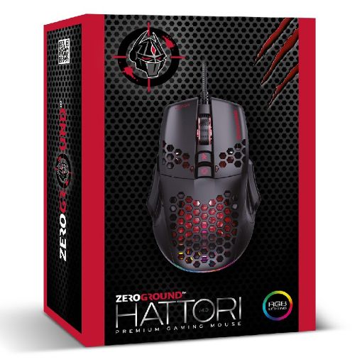 Εικόνα της Ποντίκι Zeroground Hattori v4.0 MS-4500G RGB Black