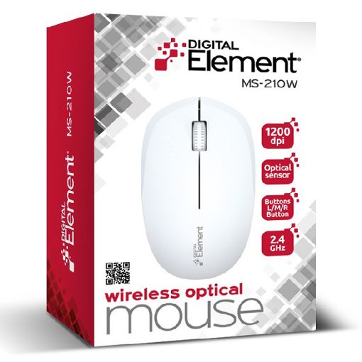Εικόνα της Ποντίκι Digital Element MS-210W Wireless White
