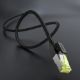 Εικόνα της Καλώδιο Δικτύου Ugreen NW150 RJ45 F/FTP Cat 7 0.5m Black 80420