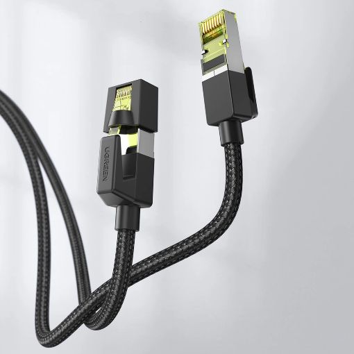 Εικόνα της Καλώδιο Δικτύου Ugreen NW150 RJ45 F/FTP Cat 7 0.5m Black 80420