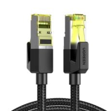 Εικόνα της Καλώδιο Δικτύου Ugreen NW150 RJ45 F/FTP Cat 7 0.5m Black 80420