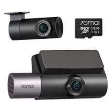 Εικόνα της Σετ Κάμερα DVR Αυτοκινήτου 70mai T800 4K & Rear Cam & MicroSDXC 512GB Black T800-41-512