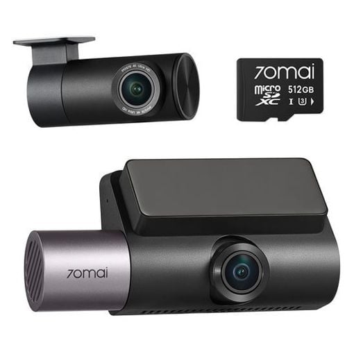 Εικόνα της Σετ Κάμερα DVR Αυτοκινήτου 70mai T800 4K & Rear Cam & MicroSDXC 512GB Black T800-41-512
