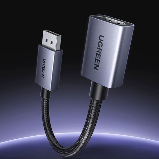 Εικόνα της Adapter Ugreen DP133 DisplayPort to HDMI M/F 4K 60Hz 20cm Silver/Black 65982