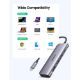 Εικόνα της Docking Station Ugreen CM195 6-in-1 USB-C 100W Gray 70411