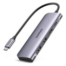 Εικόνα της Docking Station Ugreen CM195 6-in-1 USB-C 100W Gray 70411