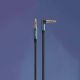 Εικόνα της Καλώδιο Ugreen AV112 Angled 3.5mm Male to 3.5mm Male 1.5m Βlack/Blue 60180