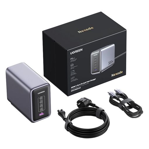 Εικόνα της Φορτιστής Ugreen Nexode CD333 4 x USB-C & USB-A 300W Gray 90903B