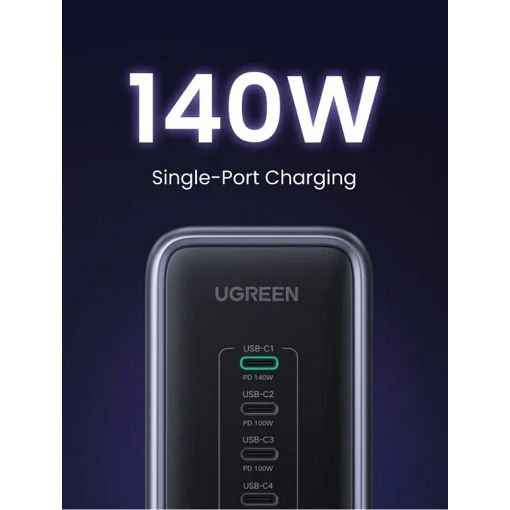 Εικόνα της Φορτιστής Ugreen Nexode CD333 4 x USB-C & USB-A 300W Gray 90903B