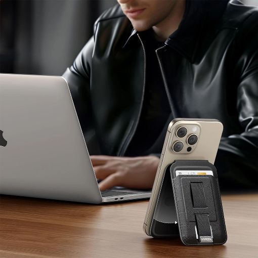 Εικόνα της Βάση Smartphone Ugreen LP836 Magnetic with Wallet for iPhone Black 45166