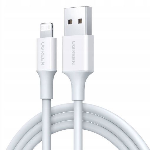 Εικόνα της Καλώδιο Ugreen US155 Lightning to USB-A 1.5m White 80315