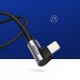 Εικόνα της Καλώδιο Ugreen US299 Angled MFI USB-A to Lightning 1m Silver/Black 60521