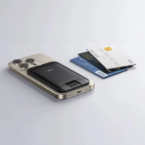 Εικόνα της Βάση Smartphone Ugreen LP836 Magnetic with Wallet for iPhone Black 45165