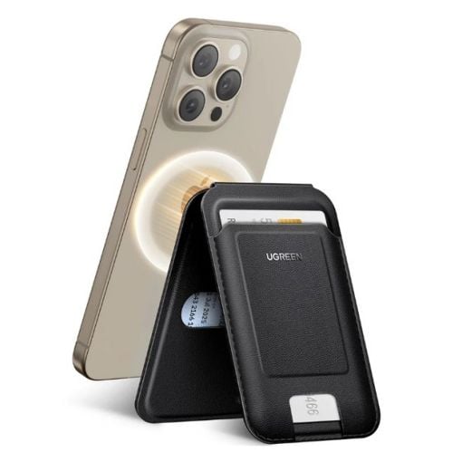 Εικόνα της Βάση Smartphone Ugreen LP836 Magnetic with Wallet for iPhone Black 45165