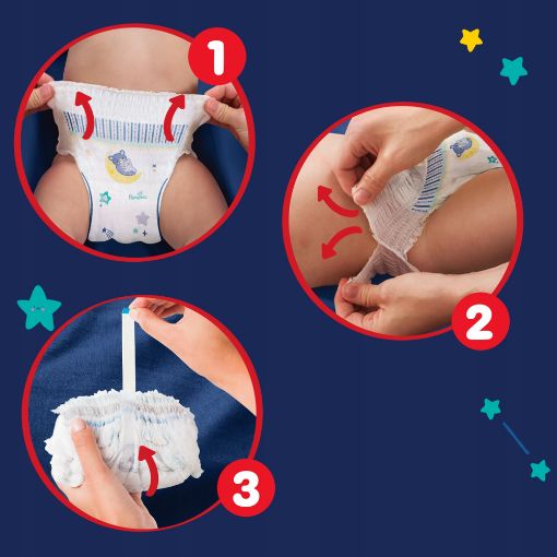 Εικόνα της Πάνες Βρακάκι Pampers Night Pants No.4 (9kg-15kg) Monthly Pack 4 x 25τμχ