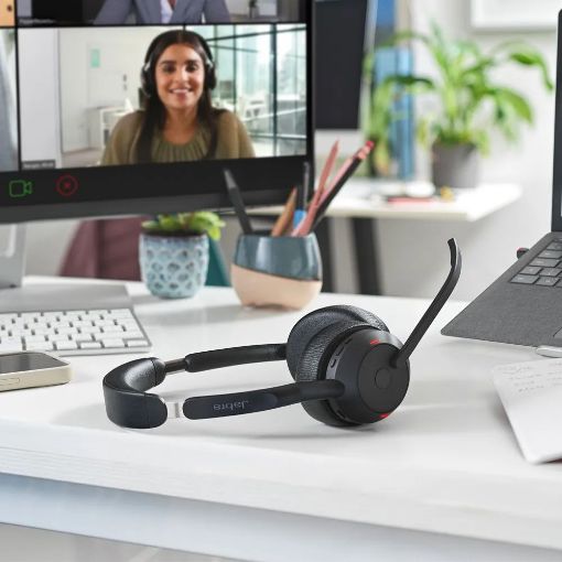 Εικόνα της Headset Jabra Evolve2 55 MS Stereo USB-A with Charging Stand Black 25599-999-989