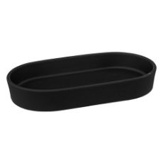 Εικόνα της Θήκη για Σαπούνι 5Five Colorama Κεραμική 19.3x10.6x3cm Μαύρη 174881J
