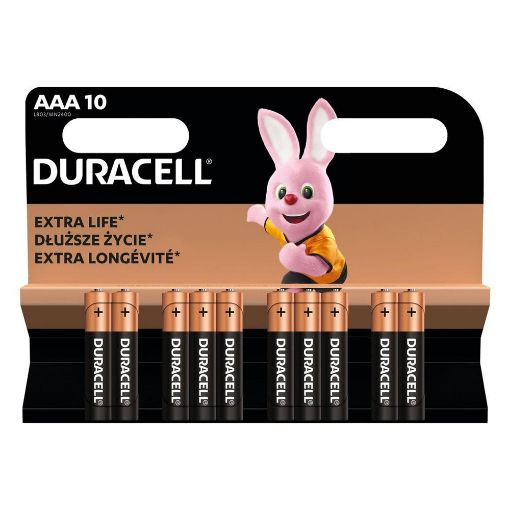 Εικόνα της Αλκαλικές Μπαταρίες AAA Duracell 1.5V 10τμχ 20366