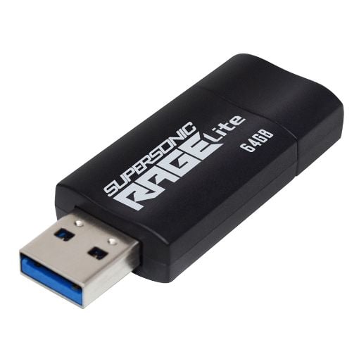 Εικόνα της Patriot Supersonic Rage Lite USB-A 3.2 64GB Black/Blue PEF64GRLB32U