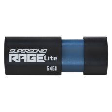Εικόνα της Patriot Supersonic Rage Lite USB-A 3.2 64GB Black/Blue PEF64GRLB32U