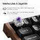 Εικόνα της Πληκτρολόγιο Keychron K6 HE 65% Wireless RGB Hot Swappable Magnetic Nebula Switches (US) Black K6H-J1