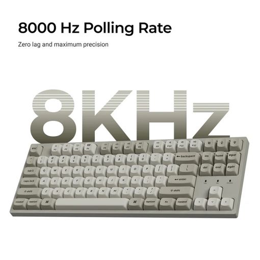 Εικόνα της Πληκτρολόγιο Keychron C1 Pro 8K QMK Custom TKL RGB Hot-Swappable Red Swiches (US) Retro C1PX-M1
