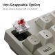 Εικόνα της Πληκτρολόγιο Keychron C1 Pro 8K QMK Custom TKL RGB Hot-Swappable Brown Swiches (US) Retro C1PX-M3