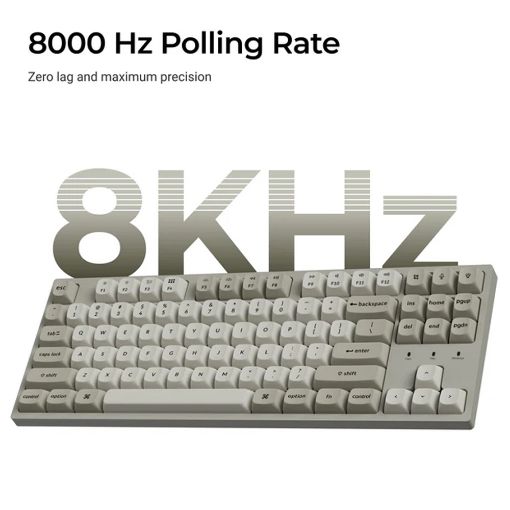 Εικόνα της Πληκτρολόγιο Keychron C1 Pro 8K QMK Custom TKL RGB Hot-Swappable Brown Swiches (US) Retro C1PX-M3