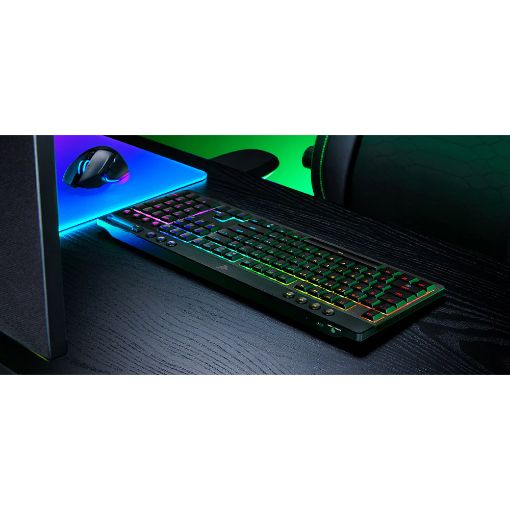 Εικόνα της Πληκτρολόγιο Razer BlackWidow V4 Low Profile HyperSpeed Full Wireless RGB Green Switches (US) RZ03-05270100-R3M1
