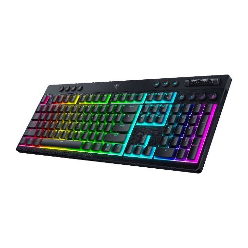 Εικόνα της Πληκτρολόγιο Razer BlackWidow V4 Low Profile HyperSpeed Full Wireless RGB Green Switches (US) RZ03-05270100-R3M1