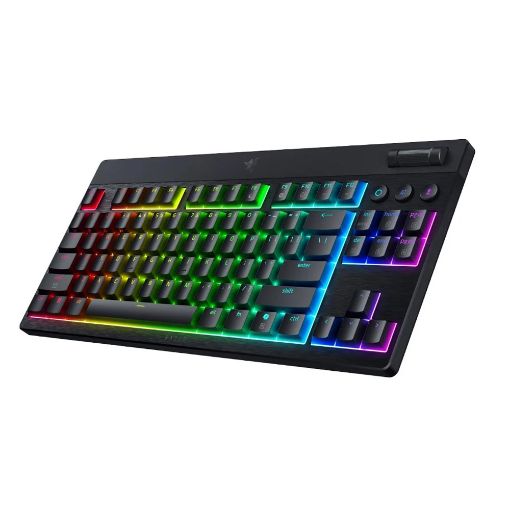 Εικόνα της Πληκτρολόγιο Razer BlackWidow V4 Low Profile Tenkeyless HyperSpeed Wireless RGB Yellow Switches (US) RZ03-05450100-R3M1