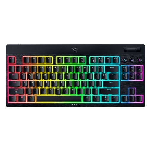 Εικόνα της Πληκτρολόγιο Razer BlackWidow V4 Low Profile Tenkeyless HyperSpeed Wireless RGB Orange Switches (US) RZ03-05450700-R3M1