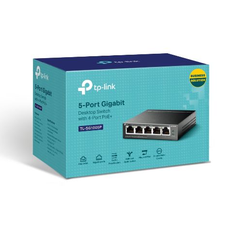 Εικόνα της Switch Tp-Link TL-SG1005P-PD 4-Port Gigabit PoE+ Out & 1-Port Gigabit PoE++ In