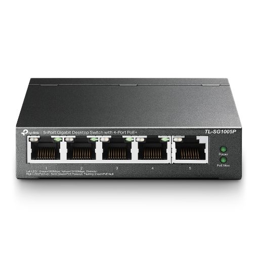 Εικόνα της Switch Tp-Link TL-SG1005P-PD 4-Port Gigabit PoE+ Out & 1-Port Gigabit PoE++ In