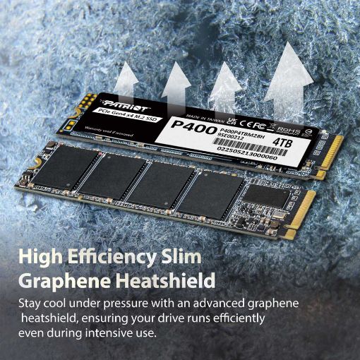 Εικόνα της Δίσκος SSD Patriot P400 V4 4TB M.2 NVMe PCIe Gen4 P400VP4TBM28H