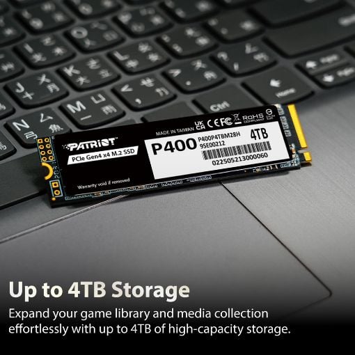 Εικόνα της Δίσκος SSD Patriot P400 V4 4TB M.2 NVMe PCIe Gen4 P400VP4TBM28H