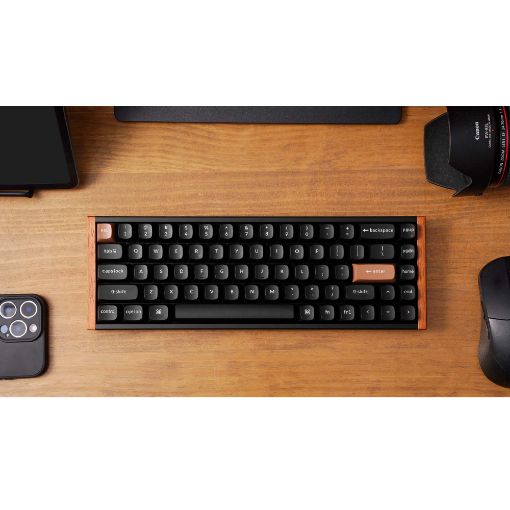 Εικόνα της Πληκτρολόγιο Keychron K6 HE 65% Wireless RGB Hot Swappable Magnetic Nebula Switches (US) Special Wood Edition K6H-F1
